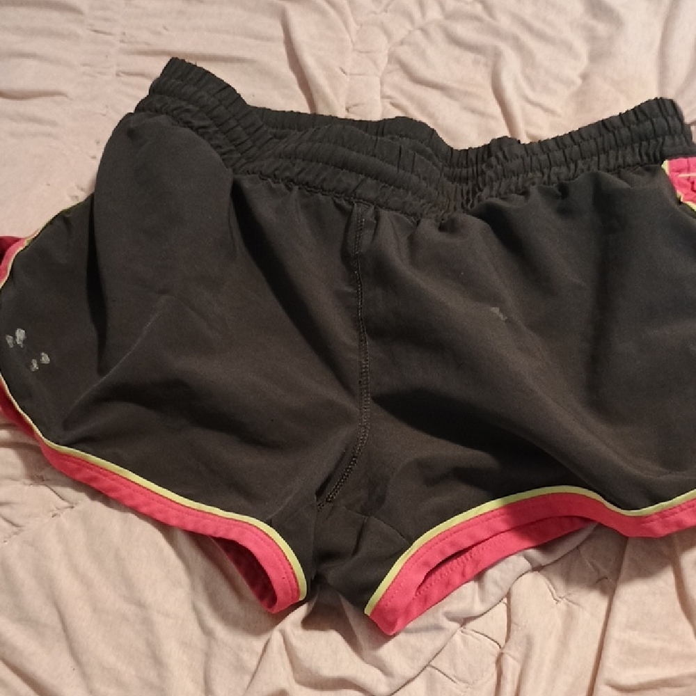 Women's Black and Pink Shorts